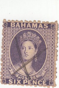 Bahamas - Scott # 14 - 6p Purple-  $85.00 SCV- Used