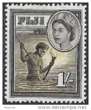 Fiji 1954 Scott number 156 Spear Fishing MNH