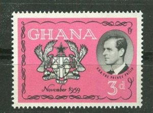 Ghana # 66  Duke Edinburgh  Visit  (1)  Mint NH