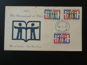 FDC international year of book Dominican Republic 1972