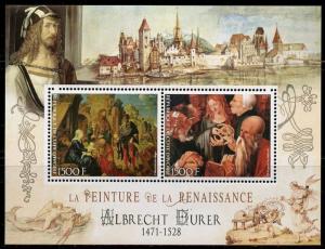 IVORY COAST 2017 ALBRECHT DURER PAINTINGS OF THE  RENAISSANCE SHEET  MINT NH