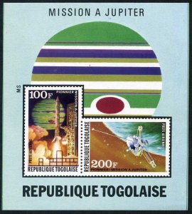 Togo C228a imperf,MNH.Mi Bl.86C. US Jupiter space probe,1974.