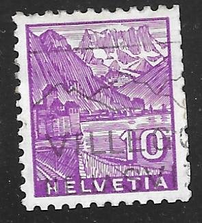 Switzerland 221: 10c Chillon Castle, used, F-VF