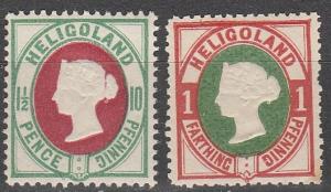 Heligoland #14, 17 MNH CV $35.00  (A6211)