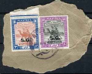 EAST AFRICA PROTECTORATE; 1940s early Camel Rider issues on POSTMARK PIECE