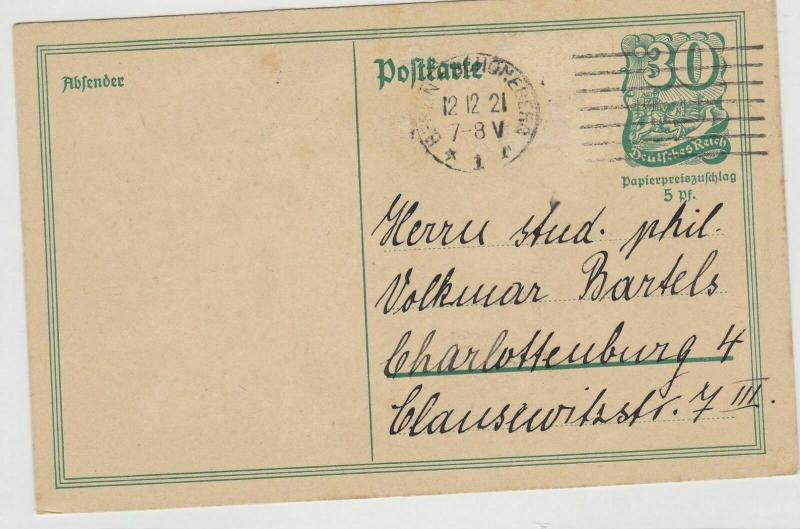 German Postal History Stamps Postcard Ref: R4872
