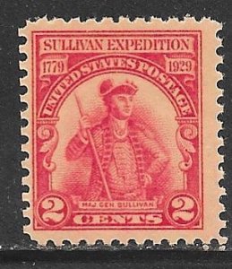 USA 657: 2c Major General Sullivan, MNH, F-VF