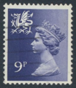 GB Wales   SC# WMMH12  SG W27  Used 2 phosphor bands see details & scans