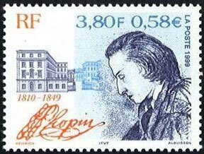 France 2744 Chopin, Composer mnh