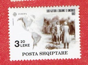 ALBANIA SCOTT#2422 1992 DISCOVERY OF AMERICA - MH