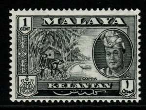 MALAYA KELANTAN SG96 1962 1c BLACK MNH