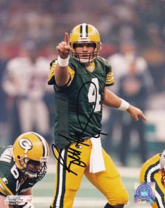 Green Bay Packers Super Bowl XLV Event Cover + Sighed Picture of Brett Farve