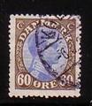 Denmark Sc123a 1919 60 ore brn & ultramarine stamp used