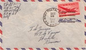 United States A.P.O.'s 5c Large DC-4 Skymaster 1947 U.S. Army Postal Service,...