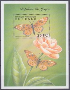 2001 Congo Kinshasa 1663/B110 Butterflies 7,00 €