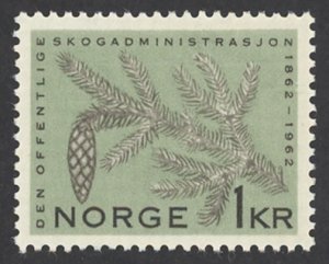 Norway Sc# 407 MH 1962 1k Forest Administration 100th