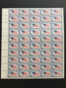 1957 sheet - 48-star flag, Sc# 1094