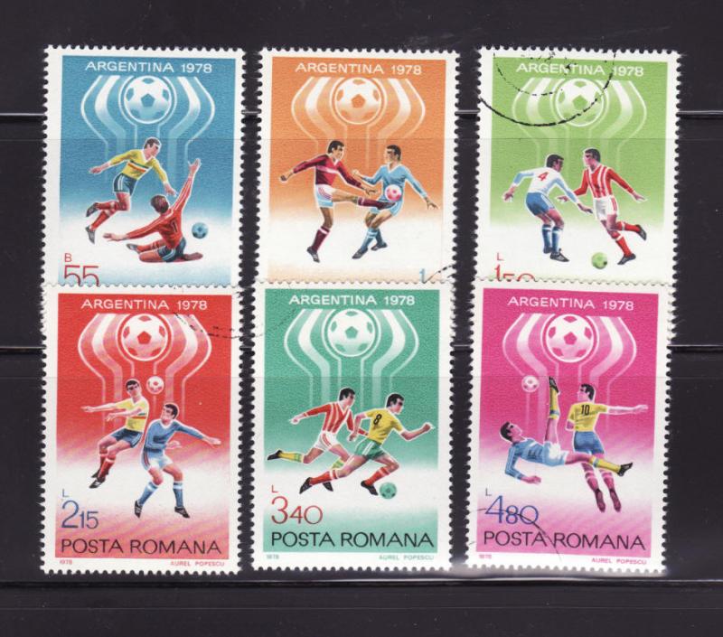 Romania 2761-2766 Set U Sports, World Cup Soccer