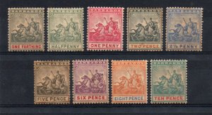 Barbados - SG# 105 - 113 MH/MLH (toned gum)       /        Lot 1222089