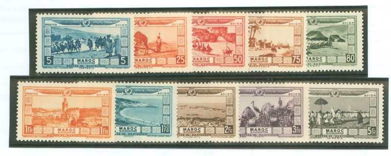 French Morocco #CB1-CB10 Unused Single (Complete Set)