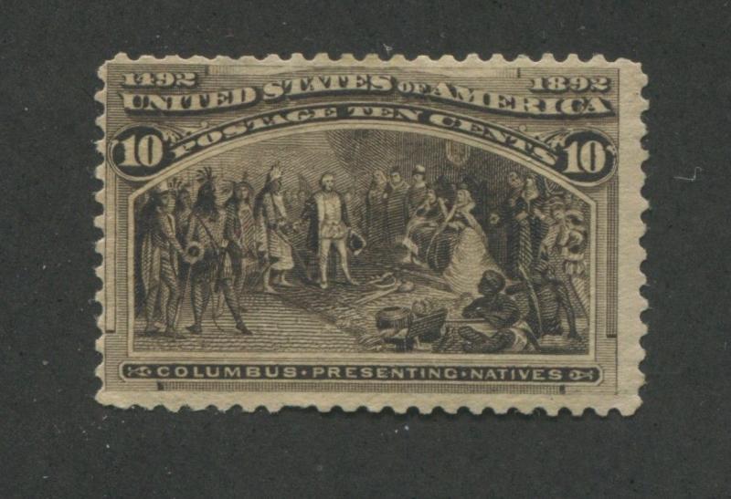 1893 US Stamp #237 10c Mint Fine Regummed Catalogue Value $240