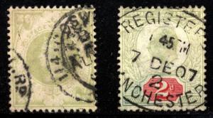 Great Britain Scott 122 and 130  TWO used nice condition $87.50