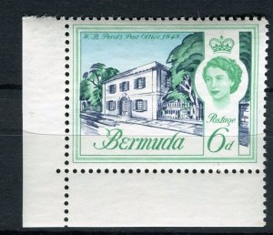 BERMUDA; 1962 early QEII issue MINT MNH unmounted 6d. Corner value