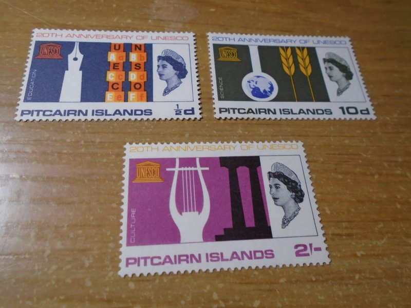 Pitcairn Islands  #  64-66  MNH