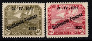 Fiume #165-6 F-VF Unused CV $15.40 (X4143)