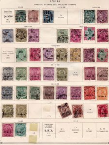 India Stamp Collection with States!  on pages   ......see details below