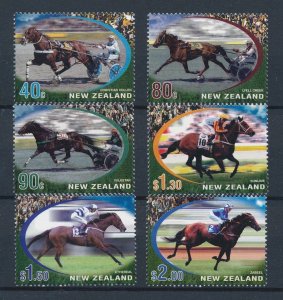 [111906] New Zealand 2002 Sport horseracing horses  MNH