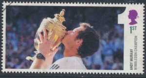 GB  SG 3511 (from MS) SC# 3211a Used Tennis Murray see details & scans