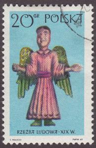 Poland 1705 Folk Art Sculptures Angel 20Gr 1969