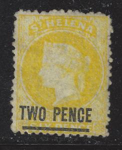 1868 St. Saint Helena - Sc# 19 Perf 12 1/2x12 1/2 (Short Bar) Mint No Gum (BT94)