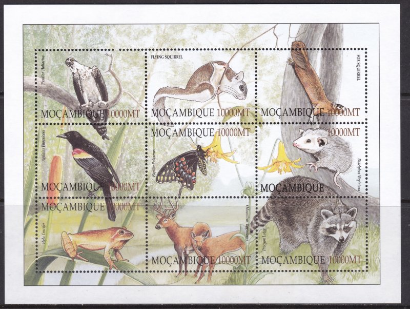 Mozambique, Fauna, Animals, Birds / MNH / 2002