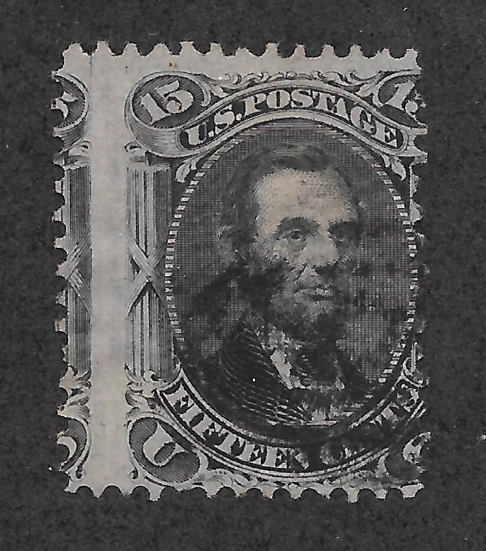 77 Used, 15c. Lincoln, Misperfed, scv: $170,  Free Insured Shipping