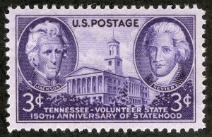 US Sc 941 Violet 3¢ 1946 MNH Original Gum XF Jumbo GEM