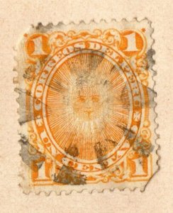 Peru 1884-86 Early Issue Fine Used 1c. NW-11699 