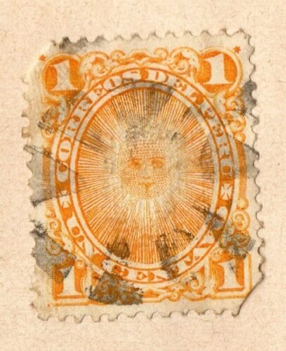 Peru 1884-86 Early Issue Fine Used 1c. NW-11699 