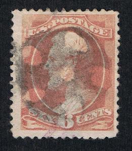 SCARCE COLE LISTED #CGR-173 SIX SHOOTER CORK POSTMARK ON GENUINE SCOTT #208