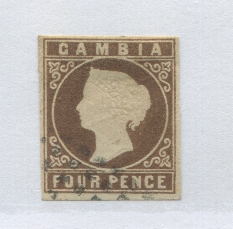Gambia QV 1869 4d used
