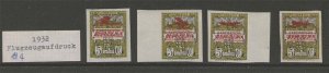 Spain 1932 Flugzeugaufdruck IMPERF. ME IIA-D MH