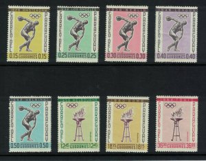 Paraguay 1962 MNH Stamps Scott 707-714 Sport Olympic Games