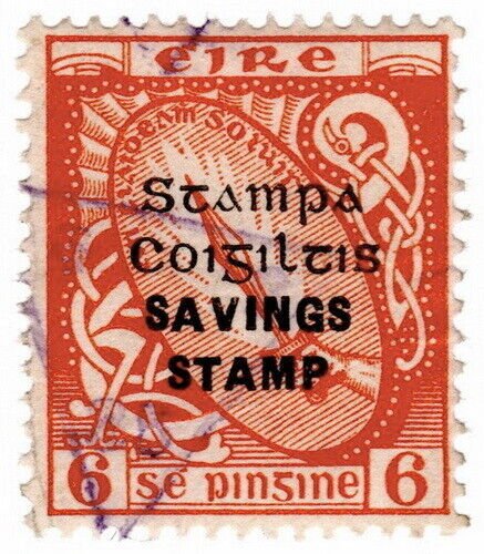 (I.B) Ireland Revenue : Savings Stamp 6d