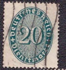 Germany O75 1927 Used