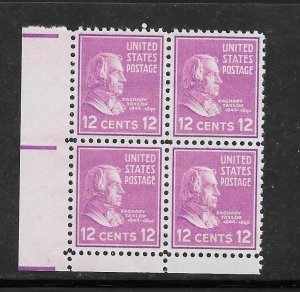 #817 MNH Plate Block