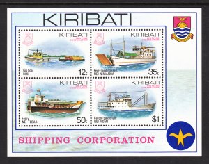 Kiribati 443a Ships Souvenir Sheet MNH VF