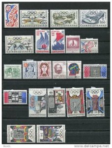 Czechoslovakia  1968  Mi 1762-1850 MH Complete Year  (-6 stamps) CV 70 euro