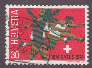 Switzerland 587 Gymnast & Hurdlers 1974