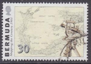 Bermuda sc#779 1999 30c Map Making used
